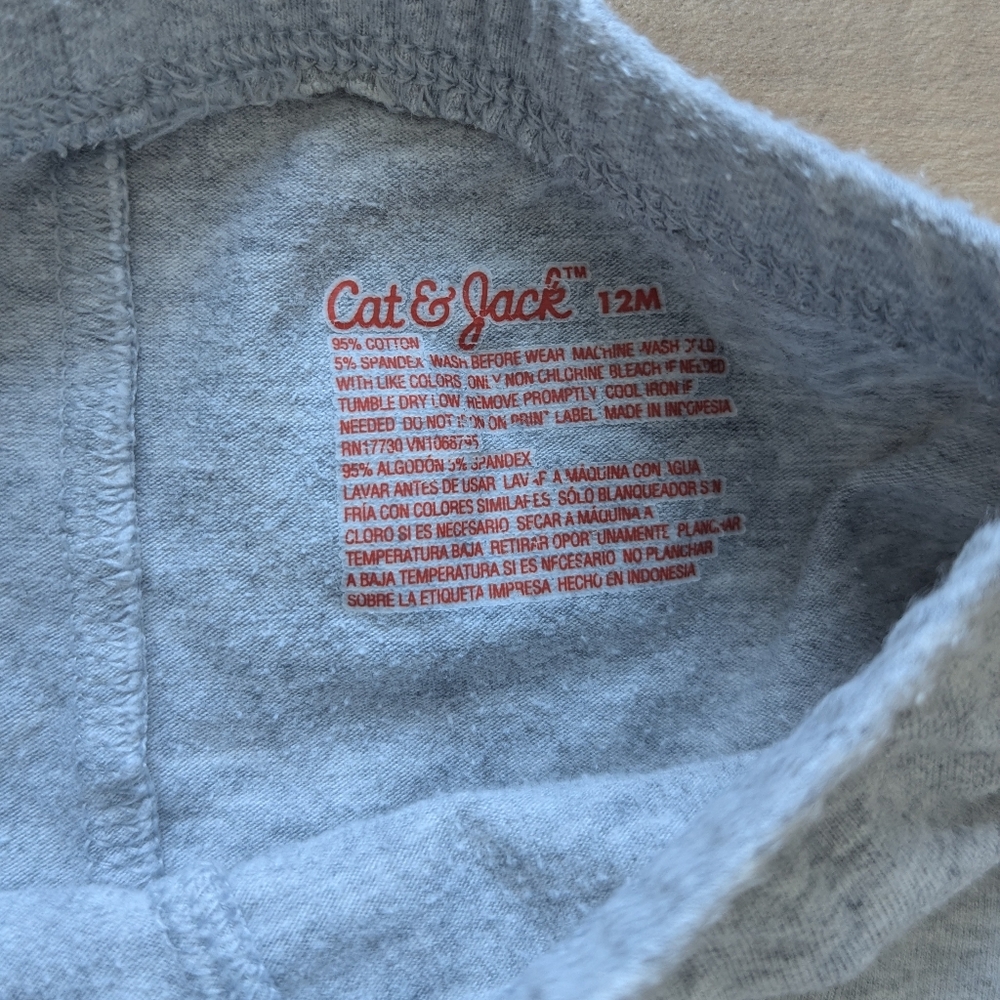 Cat & Jack + Carter's Strawberry Short Sleeves Leggings 4-Piece Lot - Size 12M - Picture 13 of 15